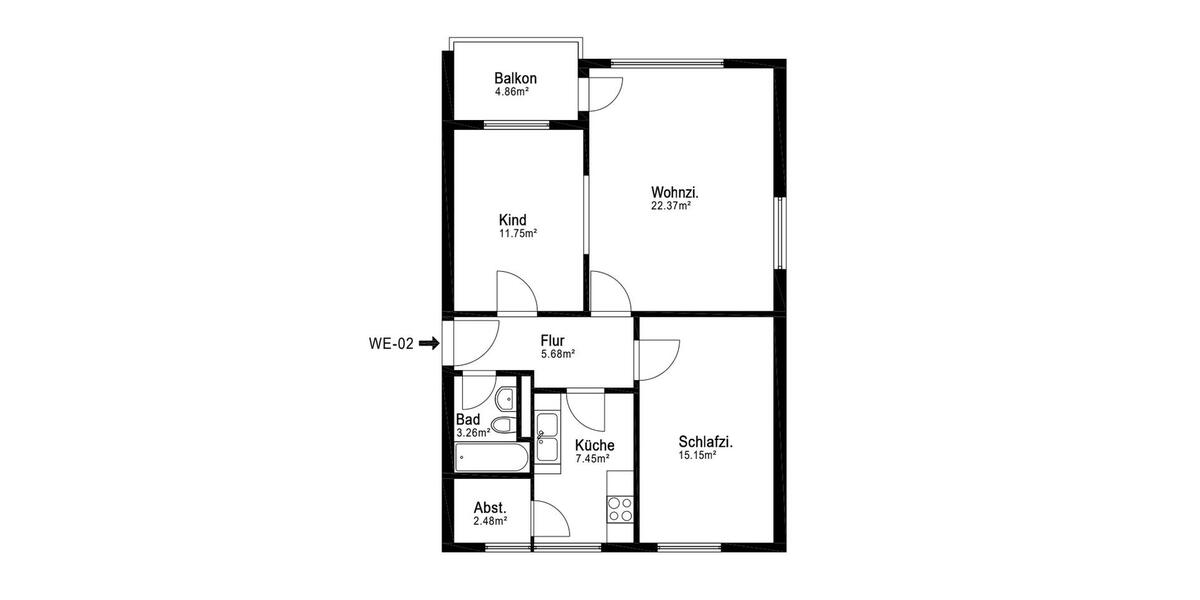 Etagenwohnung Hannover Ahlem-Badenstedt-Davenstedt - 3 Zimmer, 71 m&sup2;, 990&euro; | Angebot:26677636