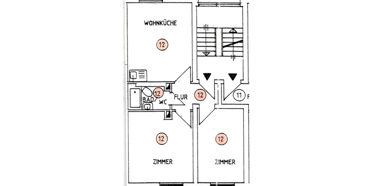 Etagenwohnung Salzgitter - 2.5 Zimmer, 45 m&sup2;, 38.000&euro; | Angebot:25048314