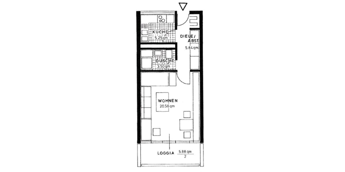 Etagenwohnung Hannover Linden-Limmer - 1 Zimmer, 38 m&sup2;, 65.000&euro; | Angebot:21553560