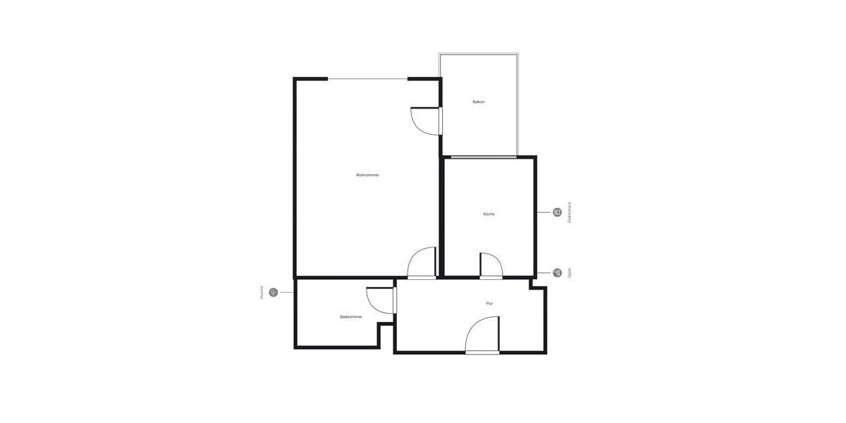 Etagenwohnung Hannover Buchholz-Kleefeld - 1 Zimmer, 46 m&sup2;, 470&euro; | Angebot:26001565