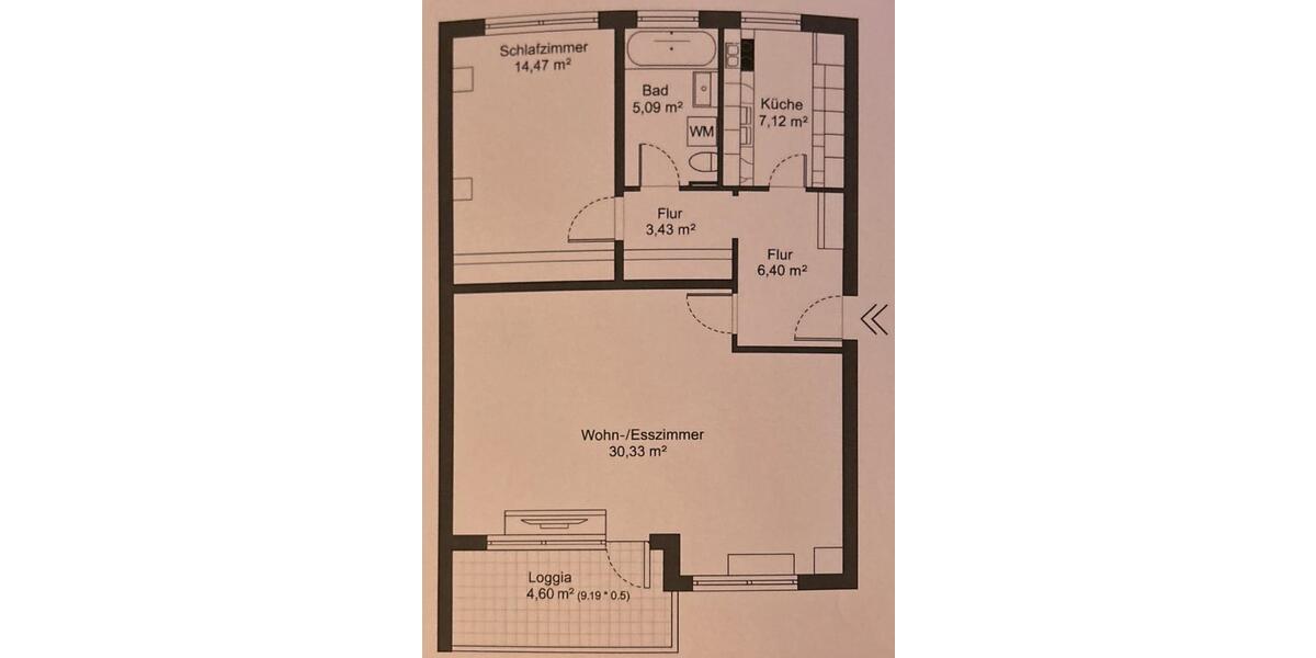 Etagenwohnung Hildesheim Bockfeld - 2 Zimmer, 72 m&sup2;, 620&euro; | Angebot:25841550