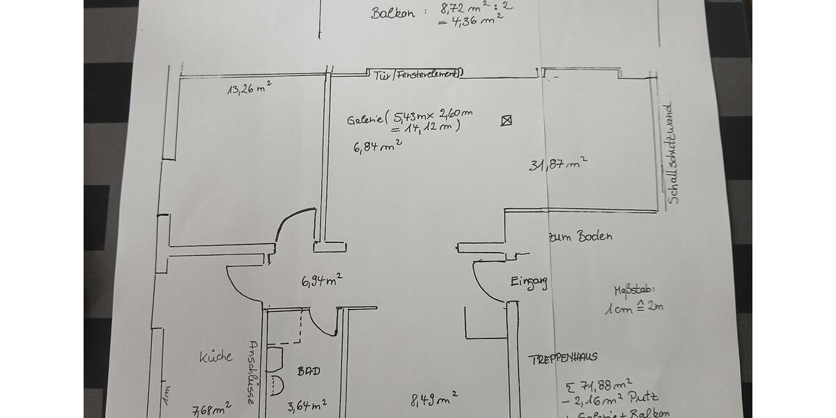 Dachgeschoßwohnung Hannover Döhren-Wülfel - 2 Zimmer, 81 m&sup2;, 750&euro; | Angebot:26576108