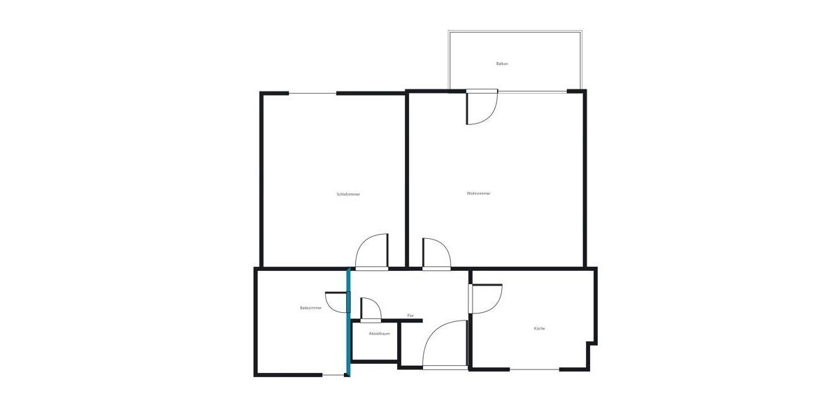 Etagenwohnung Hannover Ricklingen - 2 Zimmer, 53 m&sup2;, 492&euro; | Angebot:25974450