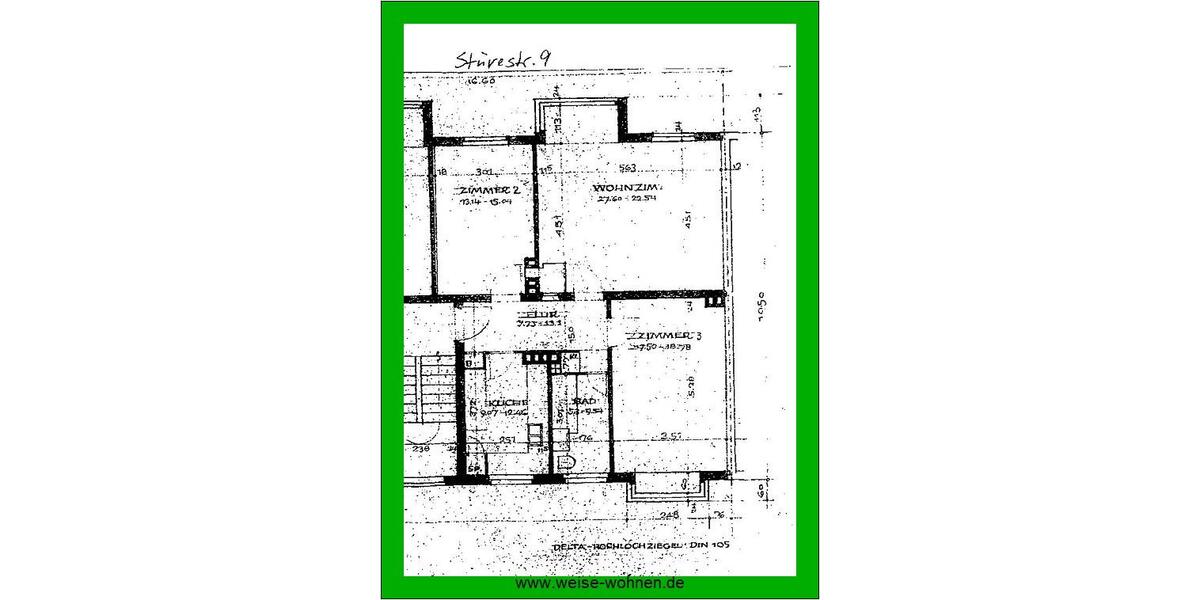 Etagenwohnung Hannover Bult - 3 Zimmer, 79 m&sup2;, 729&euro; | Angebot:26017553