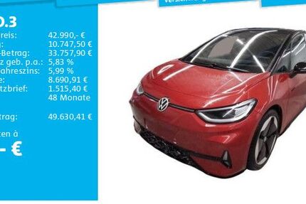 VW ID.3 6.164 km 42.380 &euro; Hannover 30519