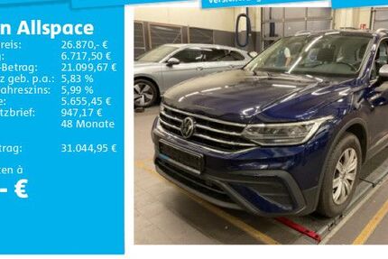 VW Tiguan Allspace 74.017 km 25.950 &euro; Hannover 30655