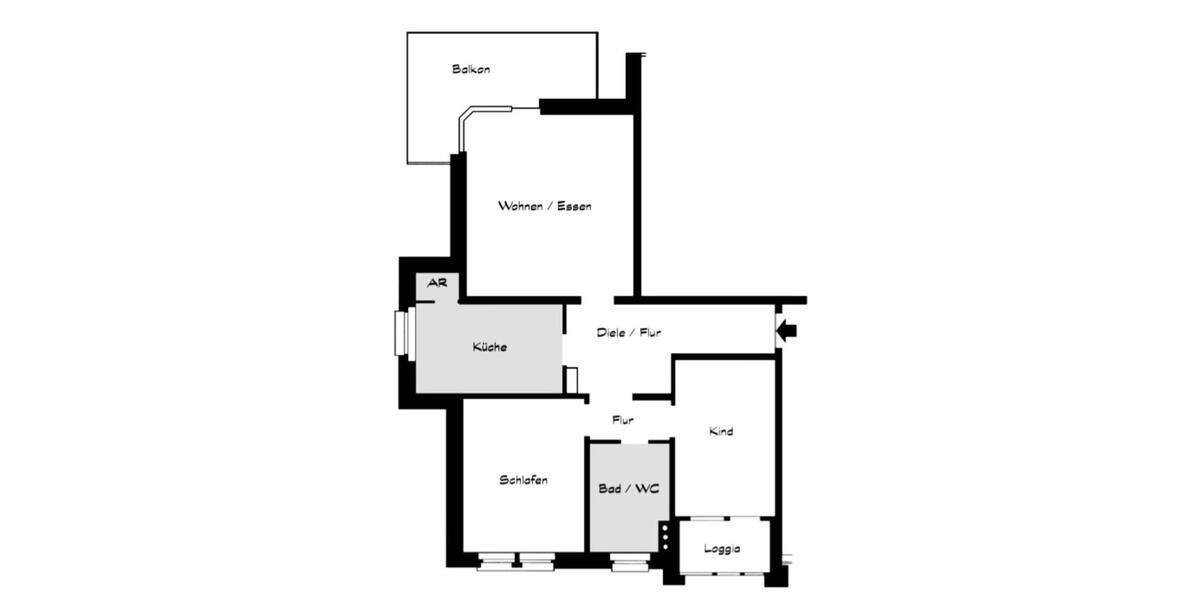 Etagenwohnung Giesen - 3 Zimmer, 90 m&sup2;, 289.000&euro; | Angebot:25607198