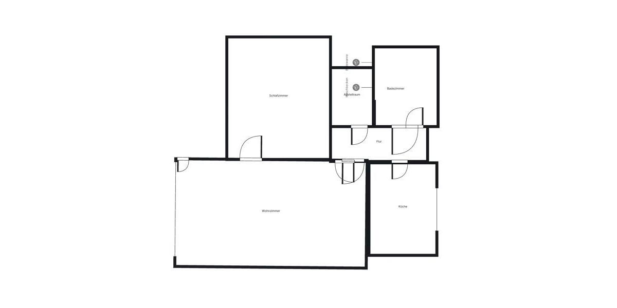 Etagenwohnung Hannover Buchholz-Kleefeld - 2 Zimmer, 60 m&sup2;, 605&euro; | Angebot:25098510