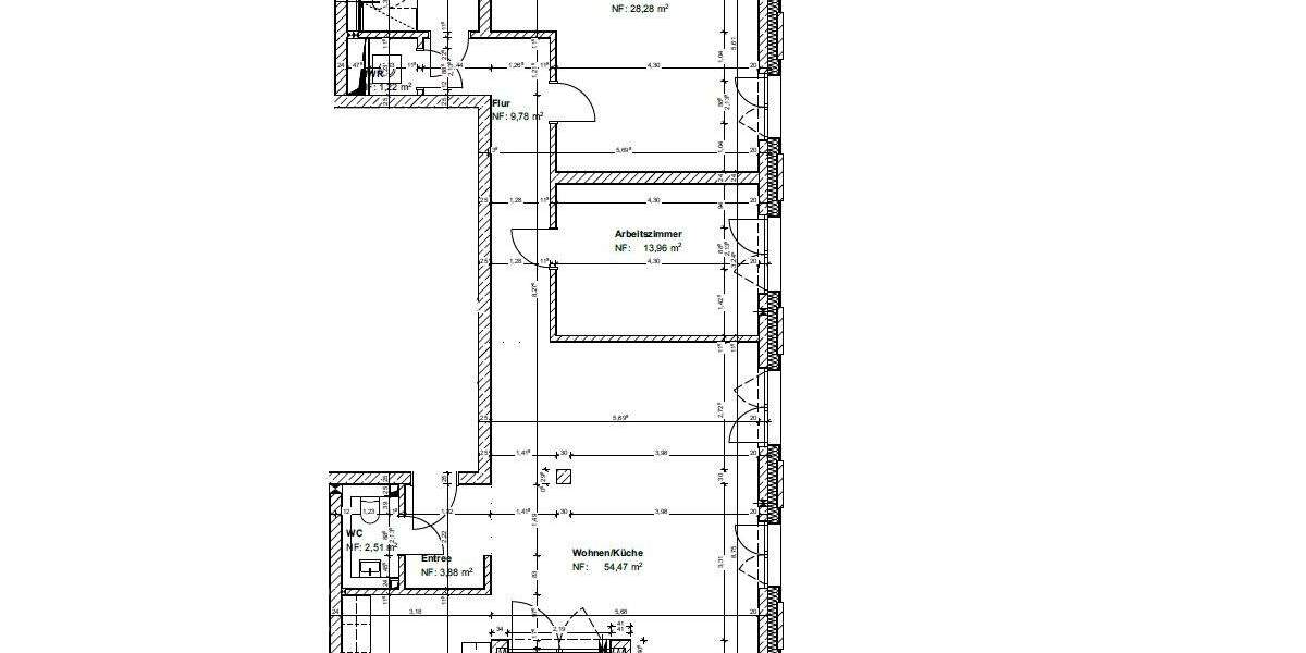 Etagenwohnung Hannover Döhren - 3 Zimmer, 124 m&sup2;, 1.800&euro; | Angebot:25665154