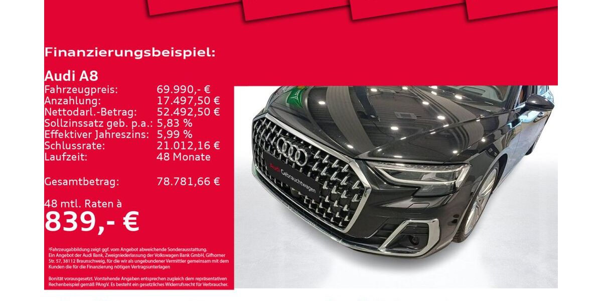 Audi A8 41.040 km 68.950 &euro; Hannover 30179