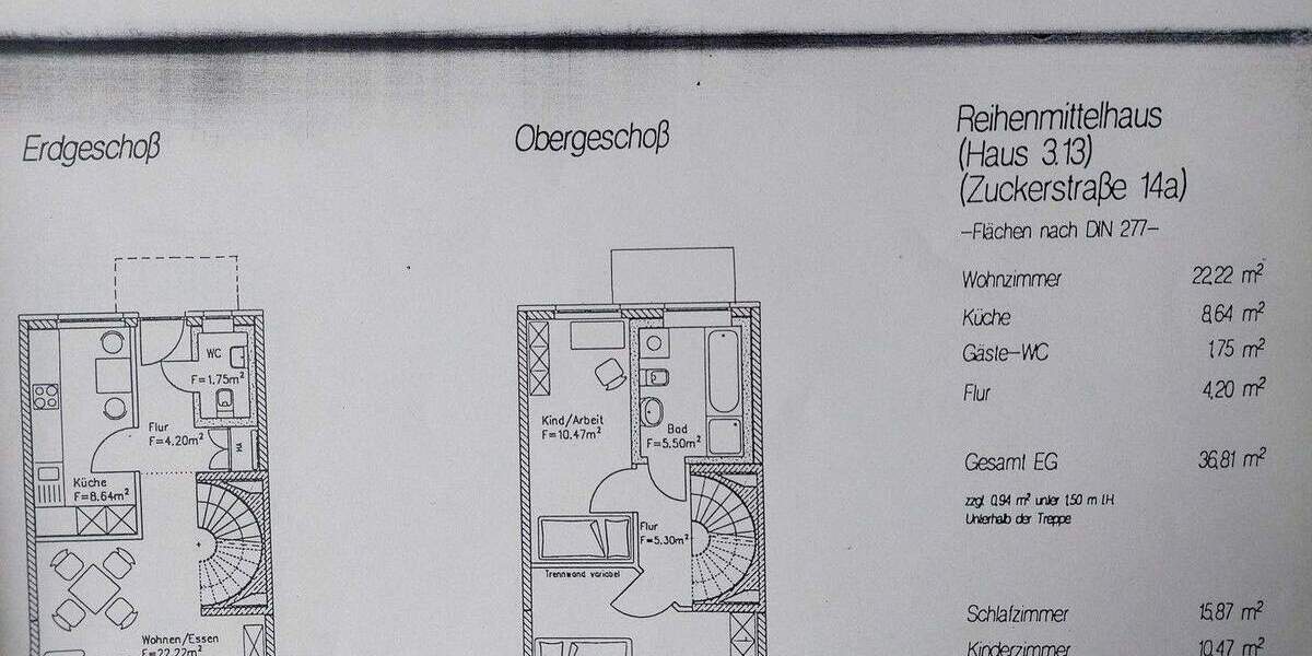 Reihenmittelhaus Laatzen Rethen - 4 Zimmer, 98 m&sup2;, 395.000&euro; | Angebot:25760505