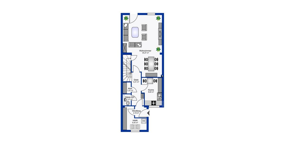 Reihenhaus Laatzen - 6 Zimmer, 150 m&sup2;, 1.550&euro; | Angebot:25612681