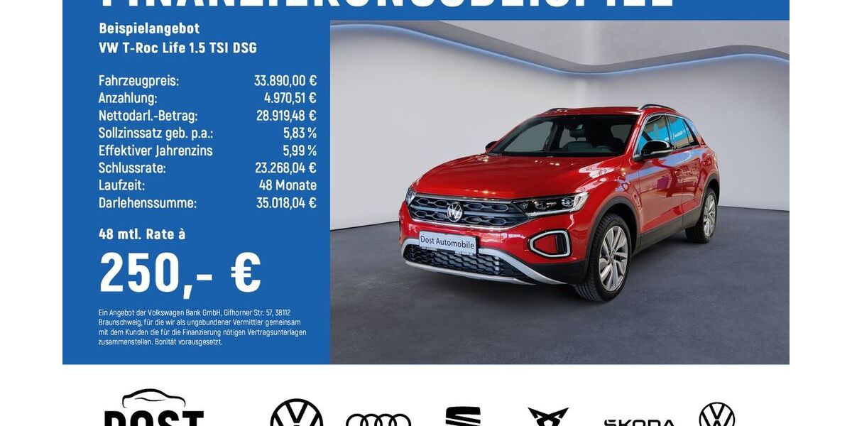 VW T-Roc 6.000 km 32.990 &euro; Hildesheim 31135