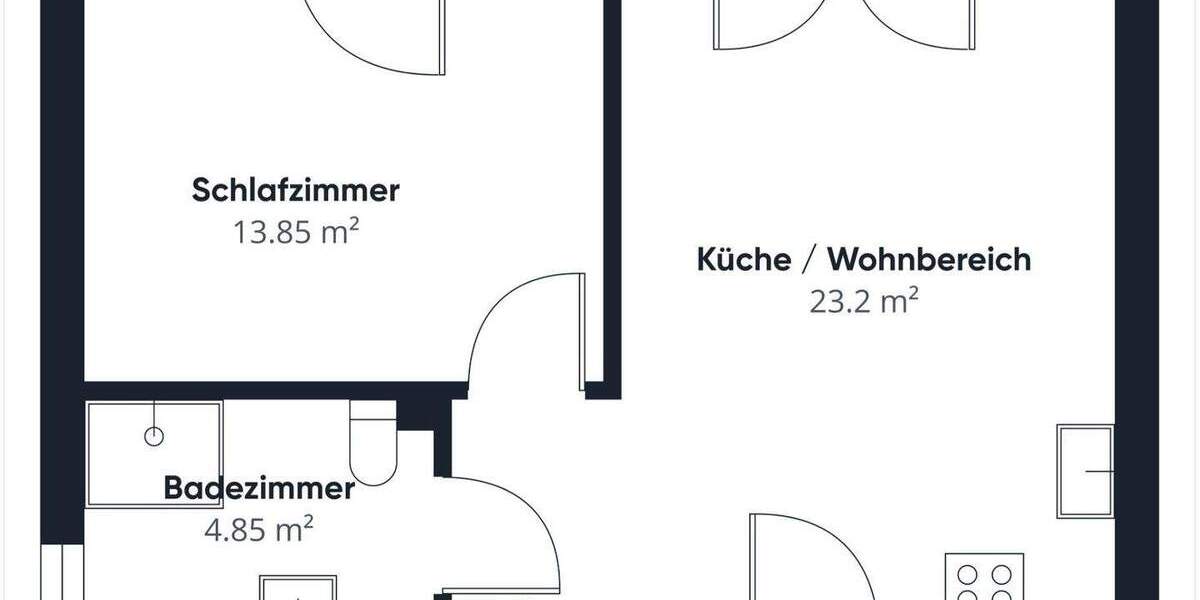 Etagenwohnung Lehrte Hämelerwald - 2 Zimmer, 43 m&sup2;, 129.999&euro; | Angebot:25686434