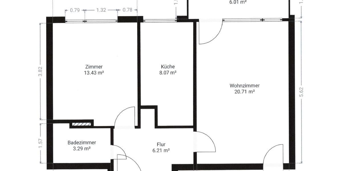 Etagenwohnung Hannover Misburg-Anderten - 2 Zimmer, 55 m&sup2;, 750&euro; | Angebot:25974459
