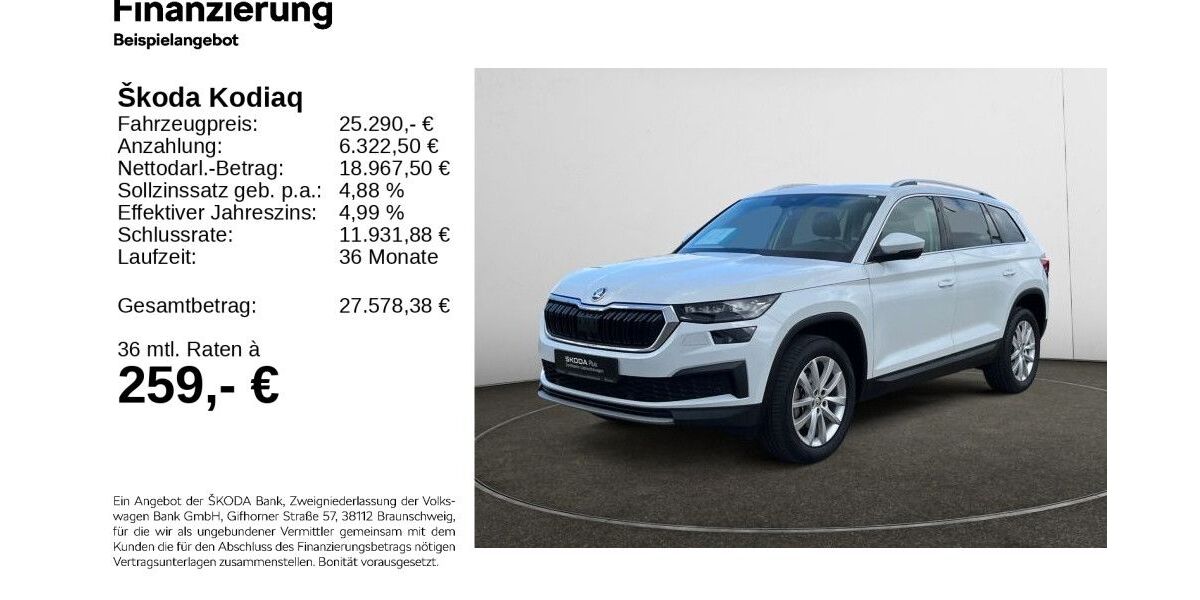 Skoda Kodiaq 100.166 km 24.990 &euro; Hildesheim 31137