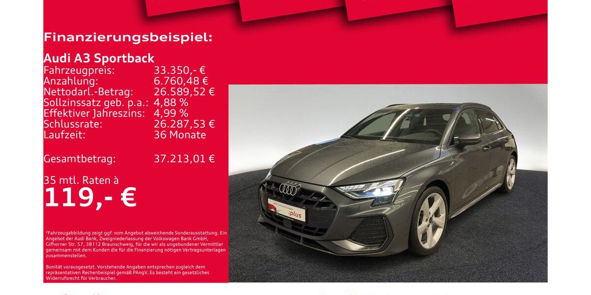 Audi A3 5.635 km 33.350 &euro; Hannover 30179