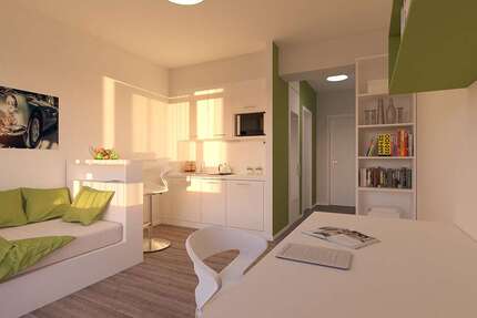 Wohnung Hildesheim - 1 Zimmer, 23 m&sup2;, 600&euro; | Angebot:24982928