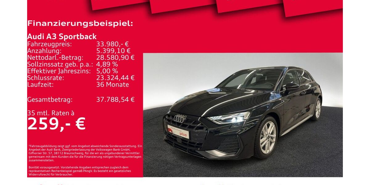 Audi A3 5.999 km 33.980 &euro; Hannover 30179