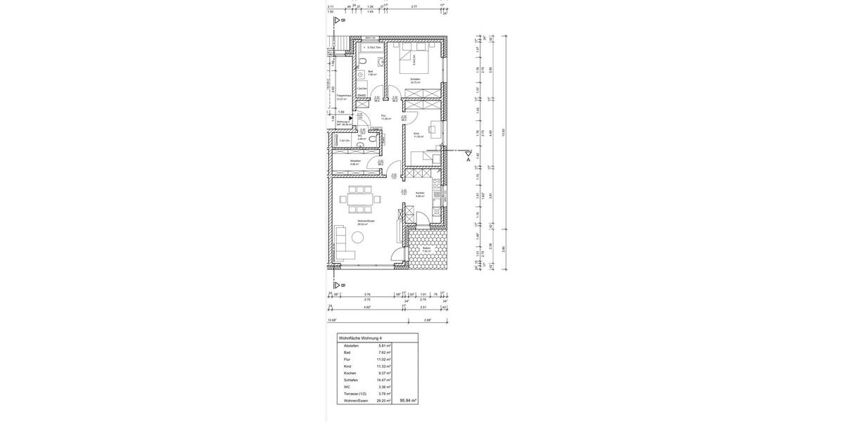 Etagenwohnung Sarstedt - 3 Zimmer, 96 m&sup2;, 1.150&euro; | Angebot:26676474