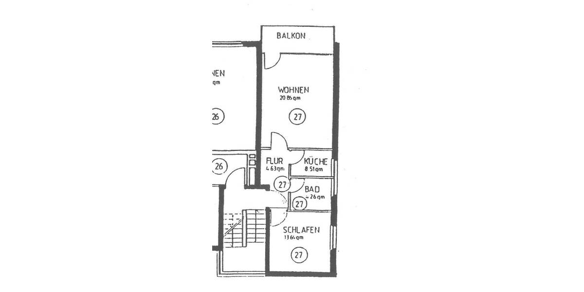 Etagenwohnung Lehrte - 2 Zimmer, 47 m&sup2;, 564&euro; | Angebot:26695267