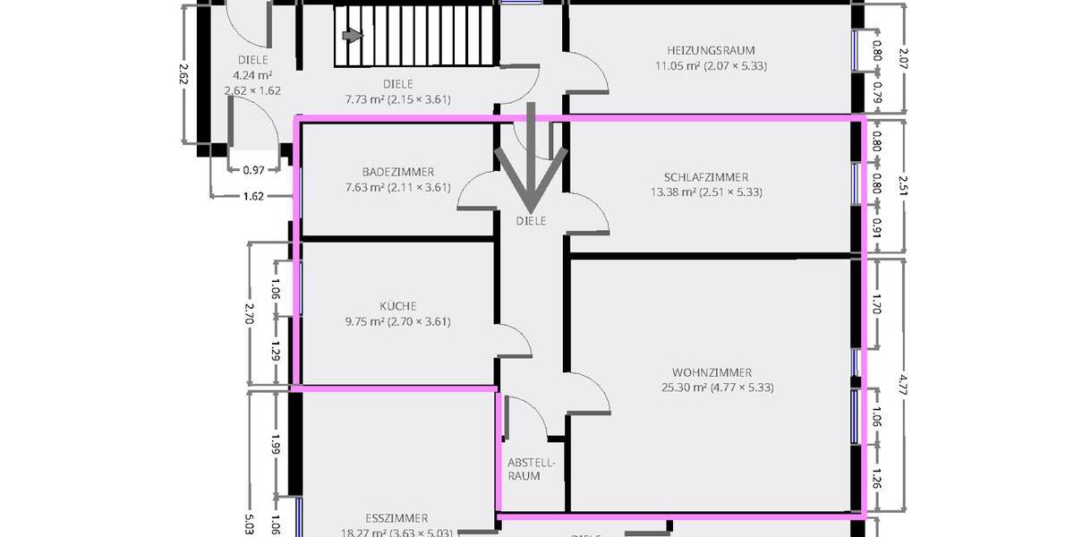 Erdgeschoßwohnung Bockenem - 2 Zimmer, 65 m&sup2;, 395&euro; | Angebot:24486923