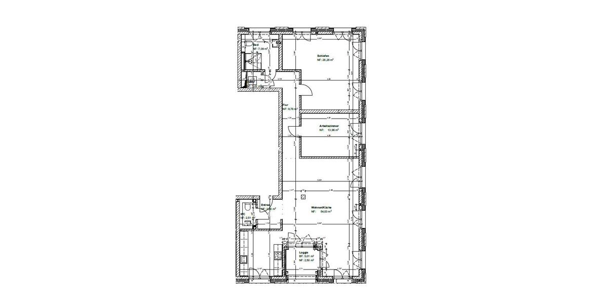 Etagenwohnung Hannover Döhren-Wülfel - 3 Zimmer, 123 m&sup2;, 1.790&euro; | Angebot:26480915