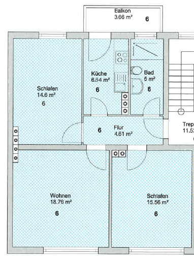 Etagenwohnung Hannover Mitte - 3 Zimmer, 67 m&sup2;, 281.232&euro; | Angebot:25733403