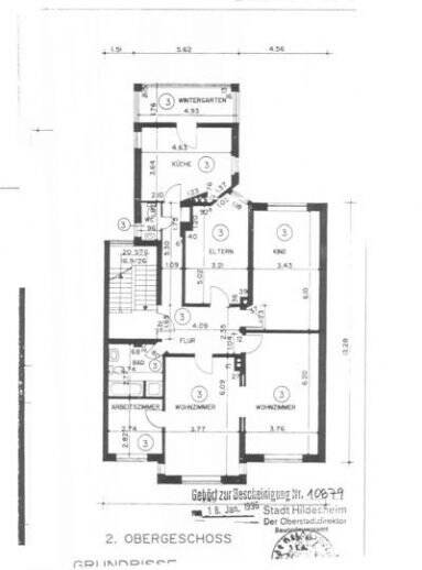 Etagenwohnung Hildesheim Ost - 5 Zimmer, 141 m&sup2;, 1.250&euro; | Angebot:26028576
