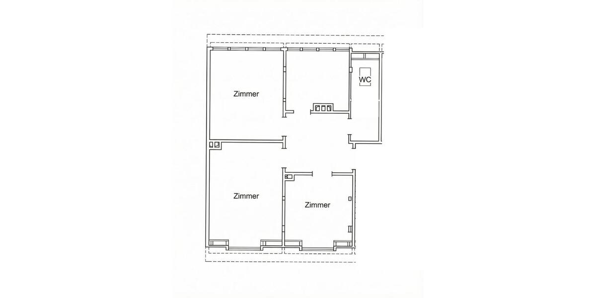 Etagenwohnung Hannover Ricklingen - 3 Zimmer, 56 m&sup2;, 650&euro; | Angebot:25991154