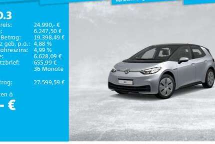 VW ID.3 27.216 km 24.990 &euro; Lehrte 31275