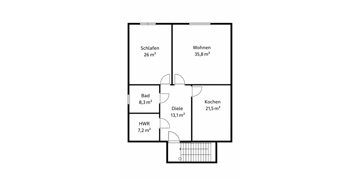 Dachgeschoßwohnung Laatzen - 2 Zimmer, 112 m&sup2;, 900&euro; | Angebot:25813815