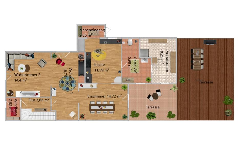 Doppelhaushälfte Lengede - 7 Zimmer, 150 m&sup2;, 275.000&euro; | Angebot:24314511