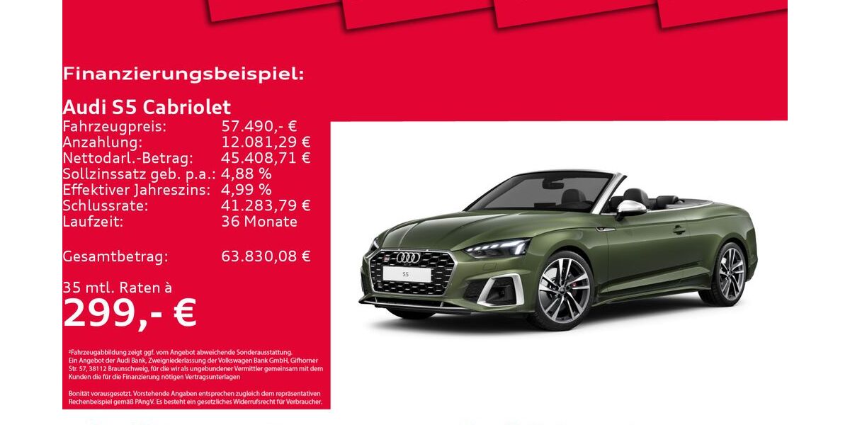 Audi S5 13.255 km 56.850 &euro; Hannover 30179