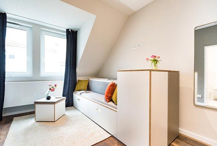 Etagenwohnung Hildesheim Himmelsthür - 1 Zimmer, 24 m&sup2;, 582&euro; | Angebot:26133180