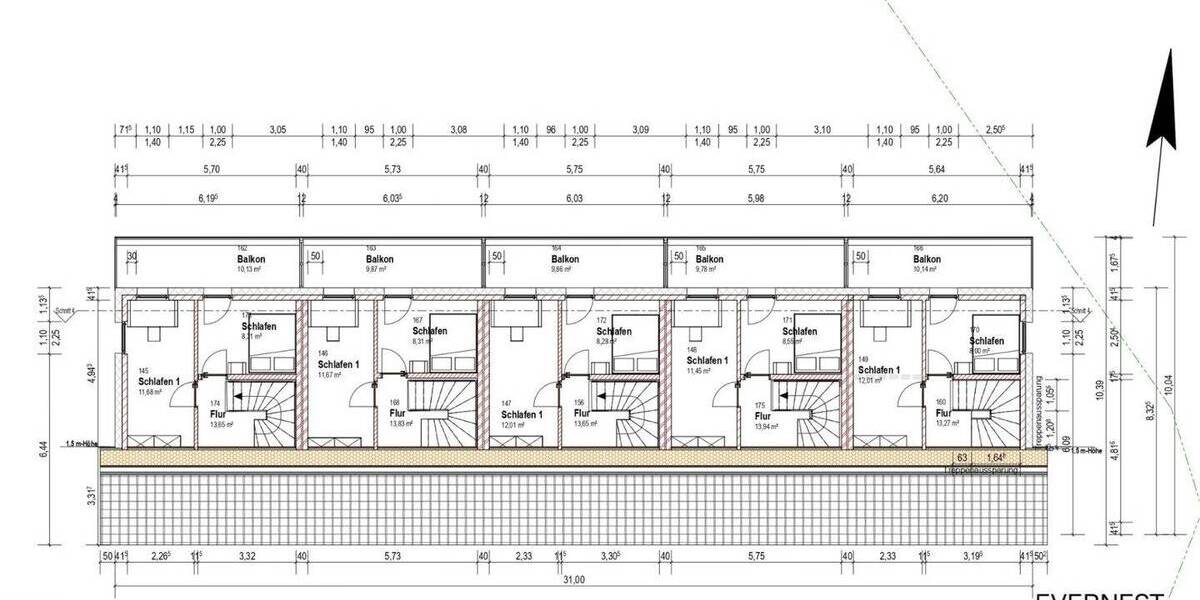 Reihenmittelhaus Sarstedt Heisede - 5 Zimmer, 132 m&sup2;, 399.000&euro; | Angebot:25686759