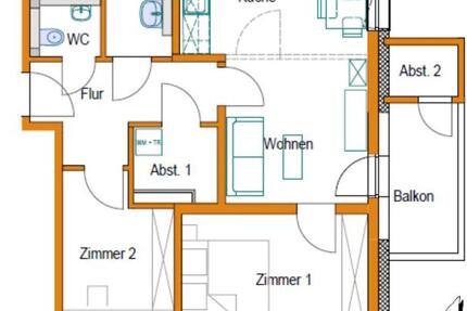 Wohnung Lamspringe - 3 Zimmer, 66 m&sup2;, 800&euro; | Angebot:23847924