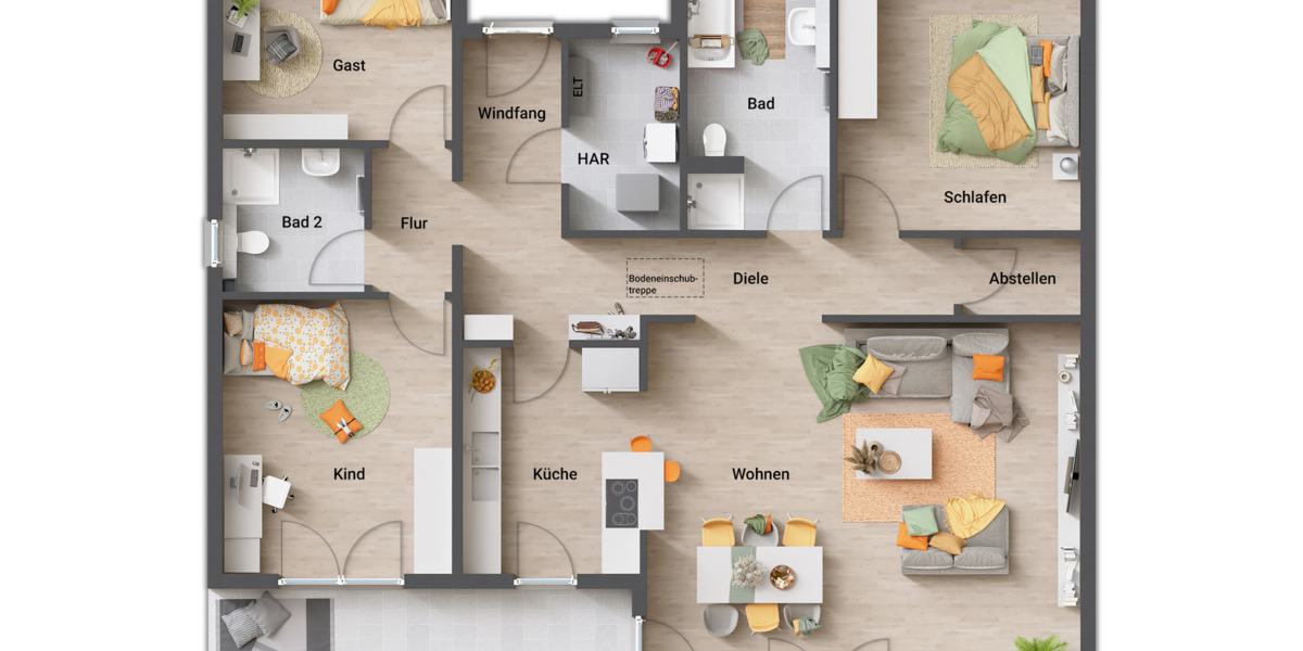 Bungalow Hohenhameln Stedum - 5 Zimmer, 133 m&sup2;, 366.850&euro; | Angebot:25678323