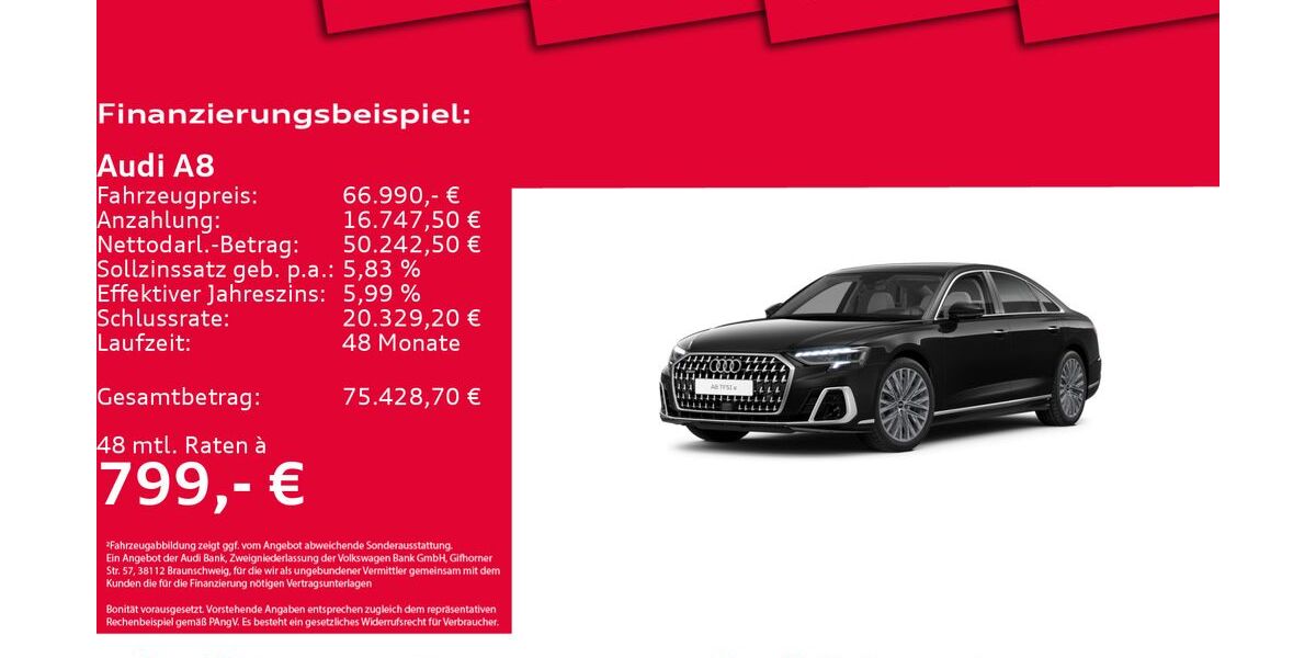 Audi A8 48.210 km 67.850 &euro; Hannover 30179