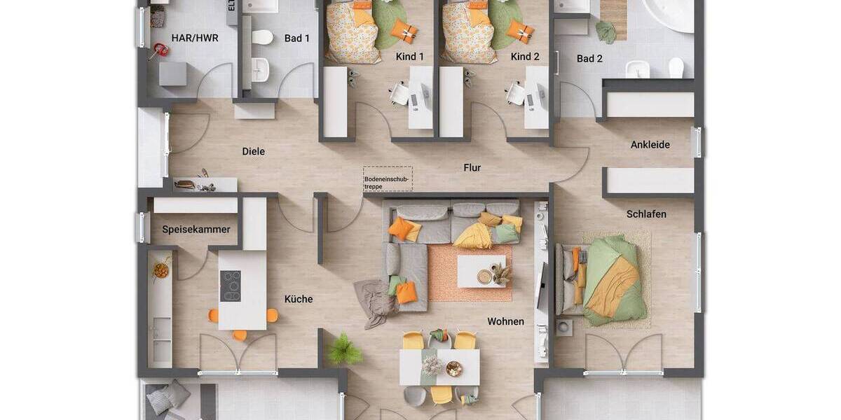 Bungalow Salzgitter Salder - 5 Zimmer, 133 m&sup2;, 373.850&euro; | Angebot:25669752