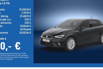 Seat Ibiza 9.434 km 24.990 &euro; Hildesheim 31135