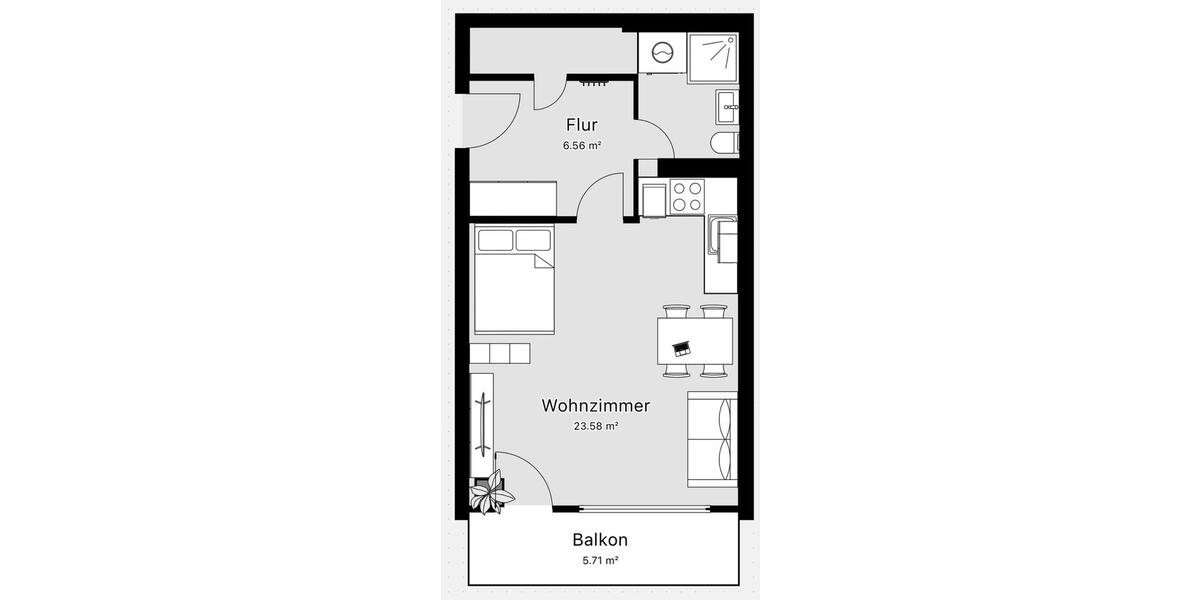 Etagenwohnung Laatzen - 1 Zimmer, 40 m&sup2;, 850&euro; | Angebot:26545118