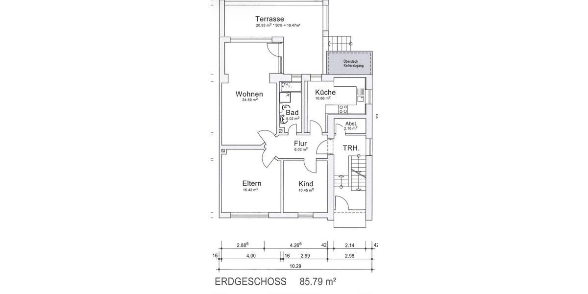 Erdgeschoßwohnung Ronnenberg - 3 Zimmer, 86 m&sup2;, 1.180&euro; | Angebot:26681627