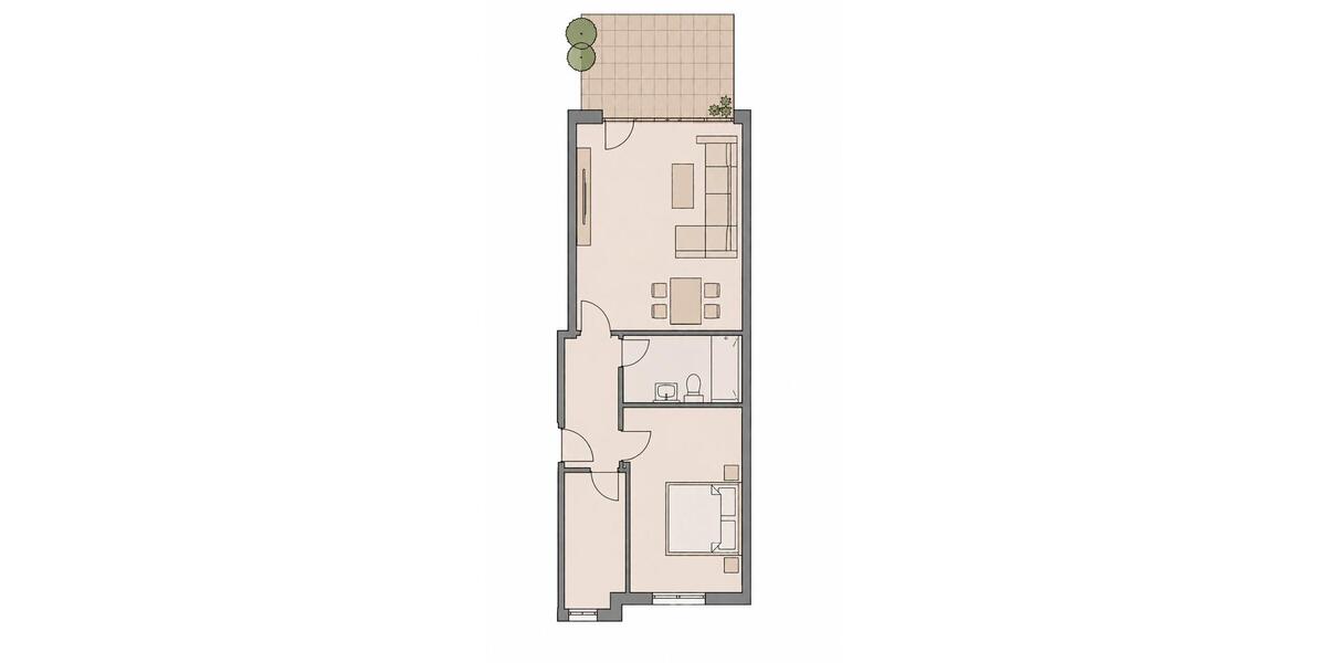 Hochparterre Hannover Döhren-Wülfel - 2 Zimmer, 67 m&sup2;, 885&euro; | Angebot:26604221