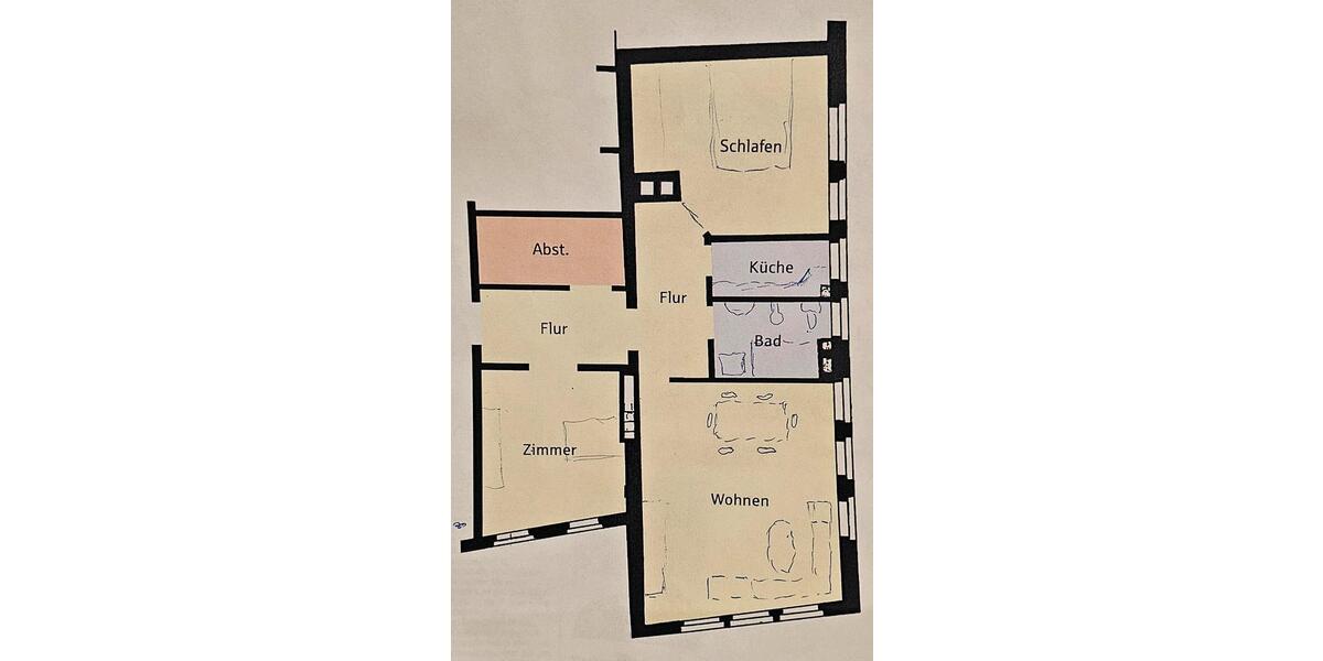 Etagenwohnung Hildesheim Himmelsthür - 3 Zimmer, 75 m&sup2;, 98.000&euro; | Angebot:25540983