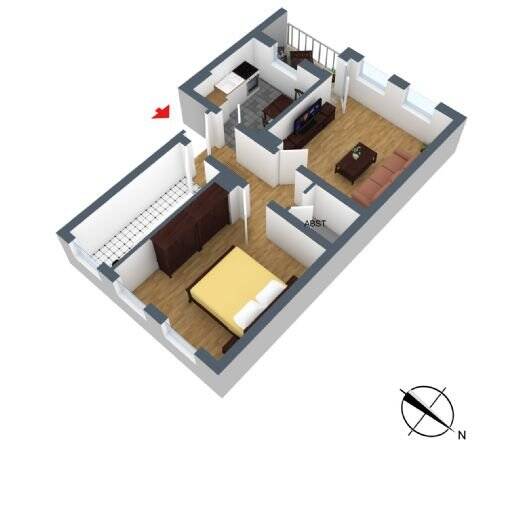 Etagenwohnung Hildesheim Süd - 2 Zimmer, 50 m&sup2;, 550&euro; | Angebot:25697651