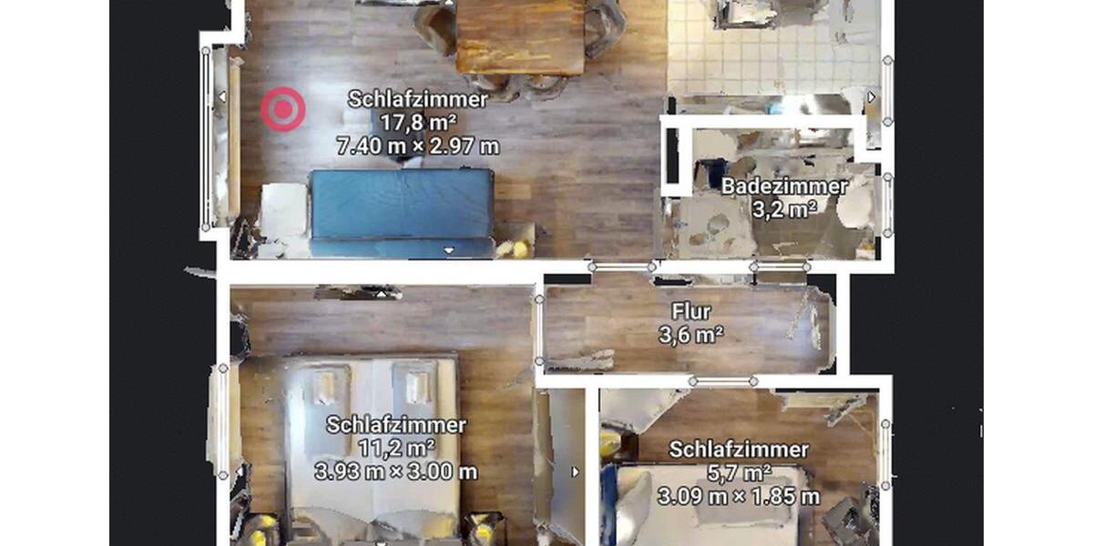 Etagenwohnung Hannover Döhren-Wülfel - 2.5 Zimmer, 40 m&sup2;, 993&euro; | Angebot:23711123