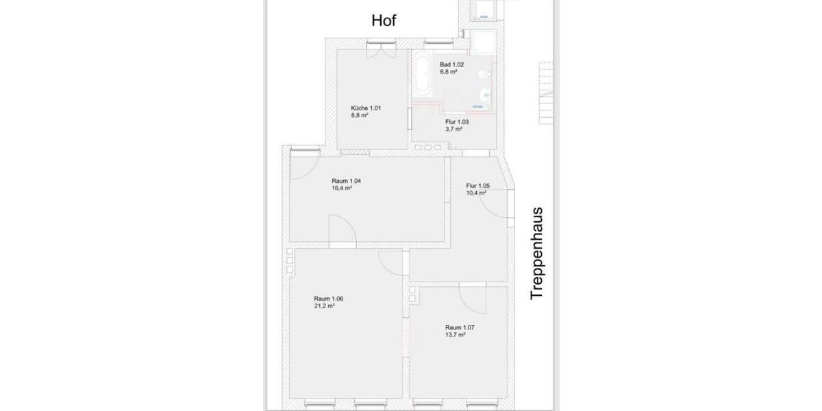 Erdgeschoßwohnung Hannover Linden-Limmer - 3 Zimmer, 82 m&sup2;, 330.000&euro; | Angebot:24864470