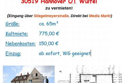 Wohnung Hannover Döhren-Wülfel - 2 Zimmer, 65 m&sup2;, 775&euro; | Angebot:25794512