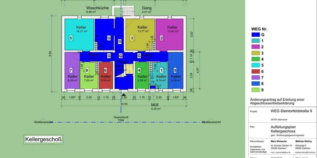 Etagenwohnung Hannover Oststadt - 3 Zimmer, 56 m&sup2;, 194.000&euro; | Angebot:25711081